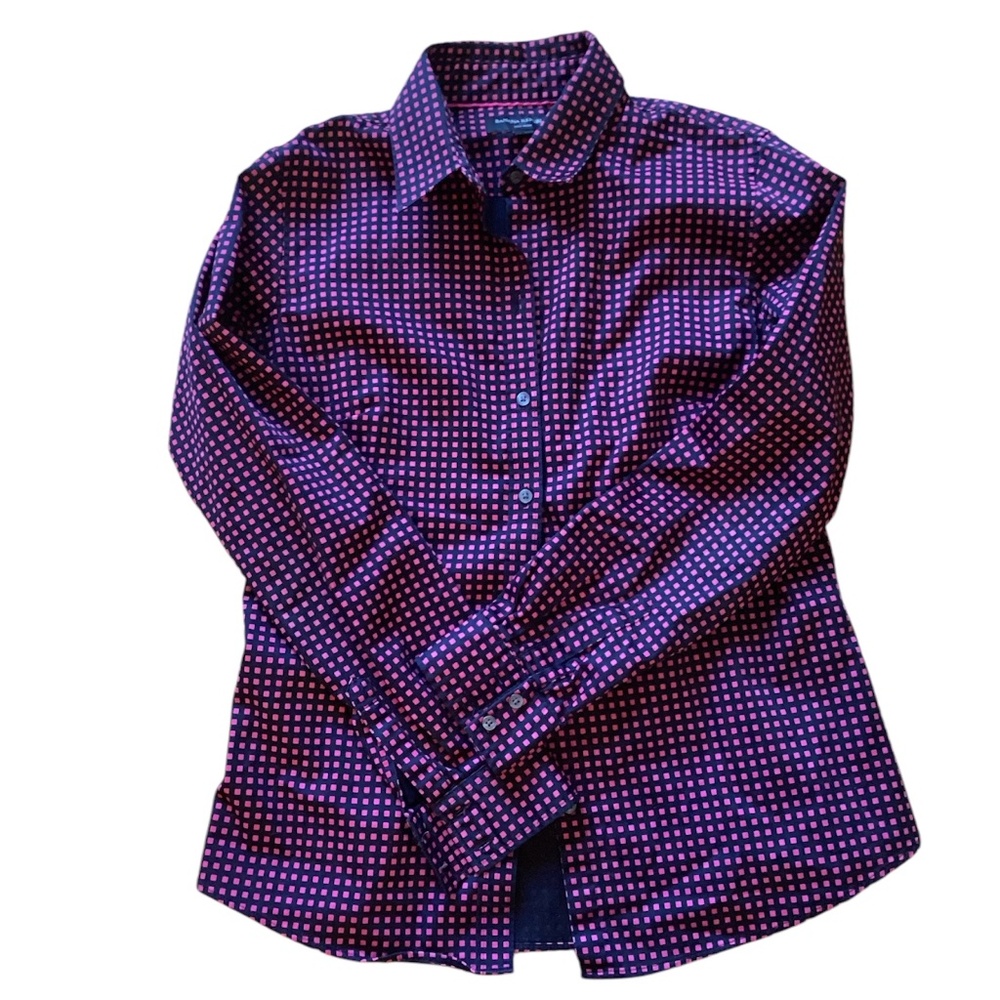 Purple Patterned Women's Top